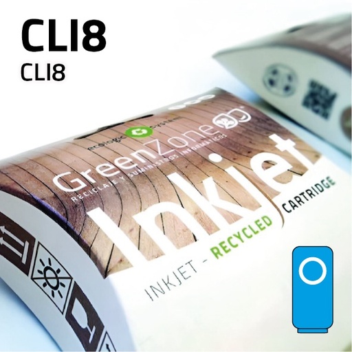 [GCCCLI8C] Green Zone para Canon CLI8 Cian (14 ml)