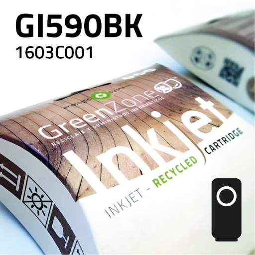 [GCCGI590N] Green Zone para Canon GI590BK Negro (140 ml)