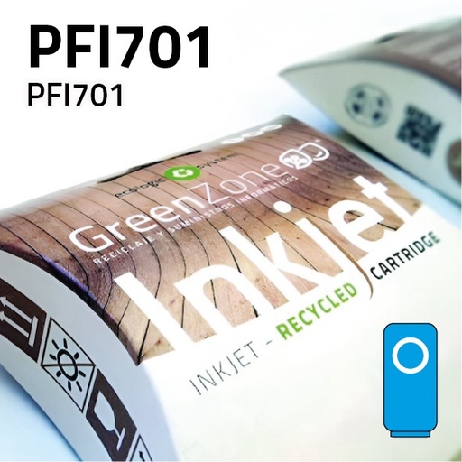 [GCCPFI701C] Green Zone para Canon PFI701 Cian (700 ml)