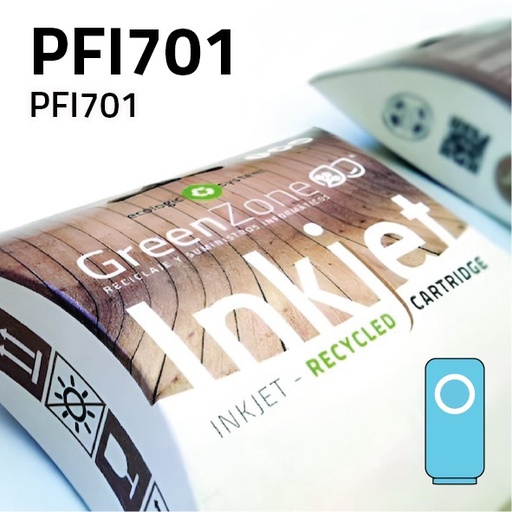 [GCCPFI701LC] Green Zone para Canon PFI701 Light Cian (700 ml)