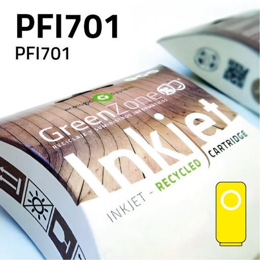 [GCCPFI701Y] Green Zone para Canon PFI701 Amarillo (700 ml)