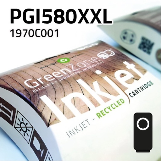 [GCCPGI580XXN] Green Zone para Canon PGI580BKXXL Negro (27 ml)