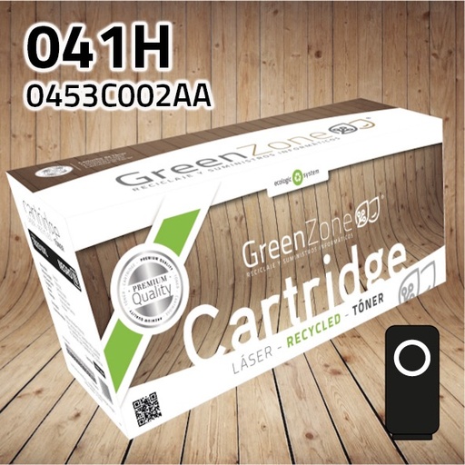 [GCT041HN] Green Zone para Canon (041H) 0453C002AA Negro (20.000 Copias)