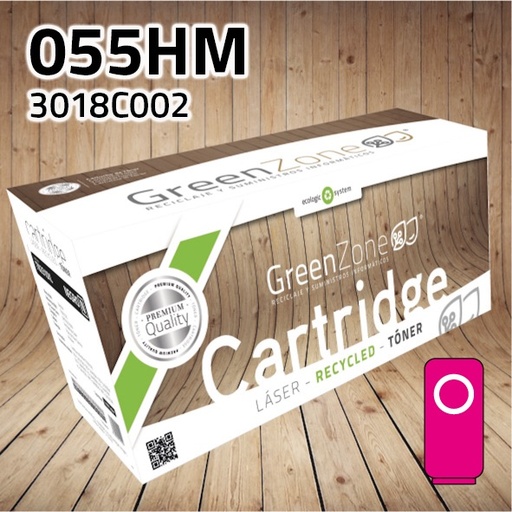 [GCT055HM] Green Zone para Canon (055HM) 3018C002 Magenta (5.900 Copias)