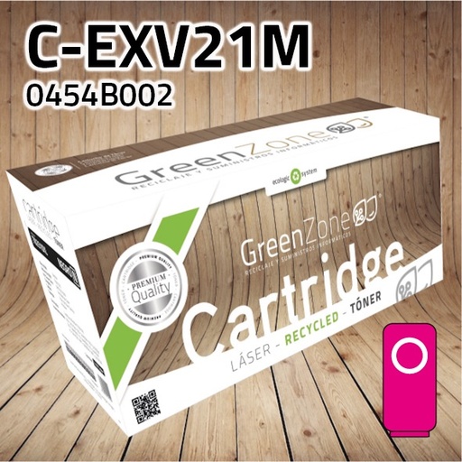 [GCTCEXV21M] Green Zone para Canon (C-EXV21) 0454B002 Kit Toner Magenta (14.000 Copias)