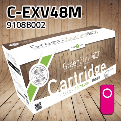 [GCTCEXV48M] Green Zone para Canon (C-EXV48M) 9108B002 Kit Toner Magenta (11.500 Copias) Polimerizado