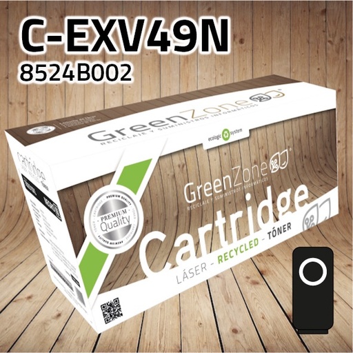 [GCTCEXV49N] Green Zone para Canon (C-EXV49) 8524B002 Kit Toner Negro (36.000 Copias) Polimerizado