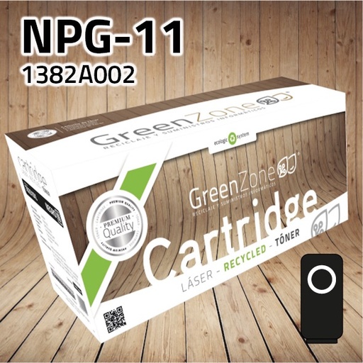 [GCTNPG11N] Green Zone para Canon (NPG-11) 1382A002 Kit Toner Negro (5.300 Copias)
