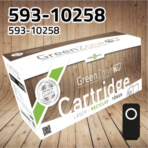 [GDT0258N] Green Zone para Dell 593-10258 Kit Toner Negro (2.000 Copias)