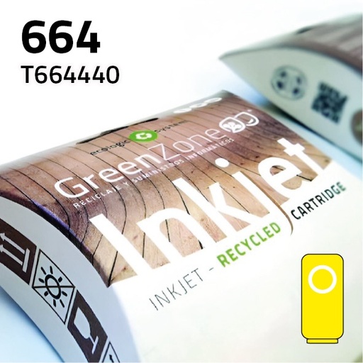 [GEC6644Y] Green Zone para Epson C13T664440 (664) Amarillo (70 ml)