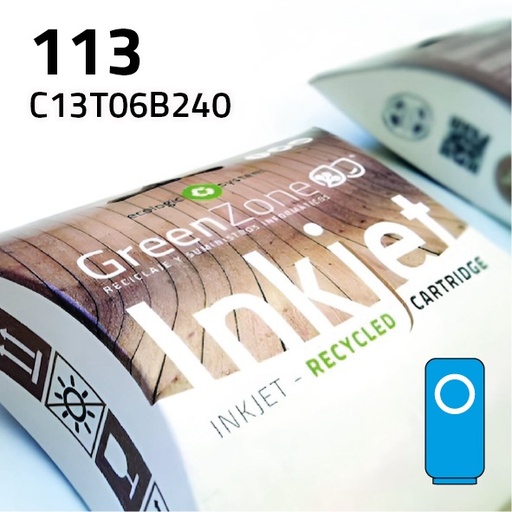 [GECB240C] Green Zone para Epson C13T06B240 (113) Cian (70 ml)