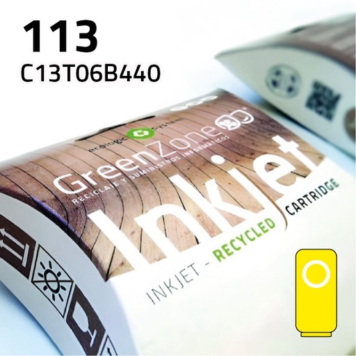 [GECB440Y] Green Zone para Epson C13T06B440 (113) Amarillo (70 ml)