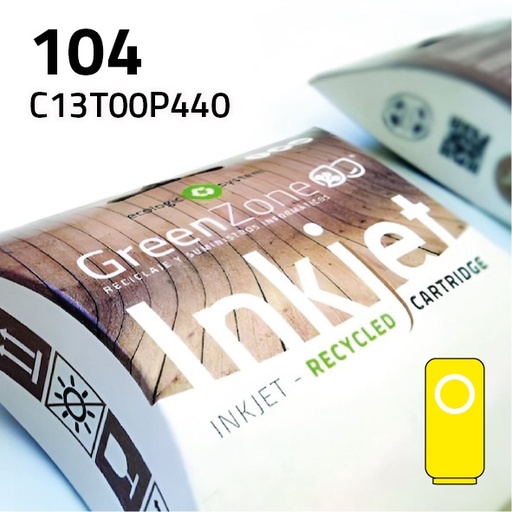 [GECP440Y] Green Zone para Epson (101) (102) (103) (104) (106) Botella Amarillo (70 ml)