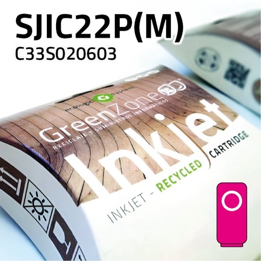 [GECT0603M] Green Zone para Epson C33S020603 (SJIC22P(M)) Magenta (32,5 ml)