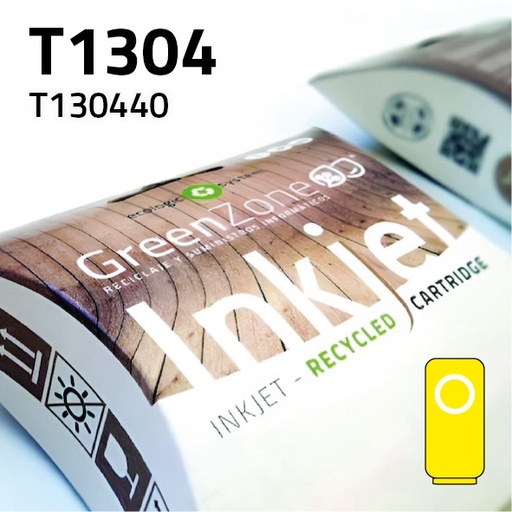 [GECT1304Y] Green Zone para Epson T130440 Amarillo (12 ml)