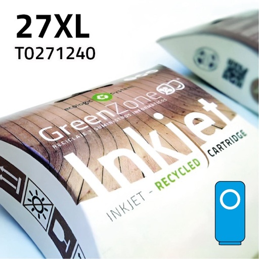 [GECT2712XC] Green Zone para Epson T271240 (27XL) Cian (15 ml)