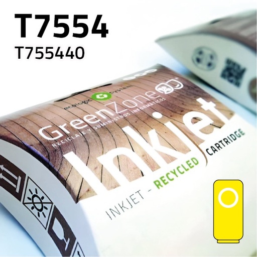 [GECT7554XY] Green Zone para Epson T755440 Amarillo (39 ml)