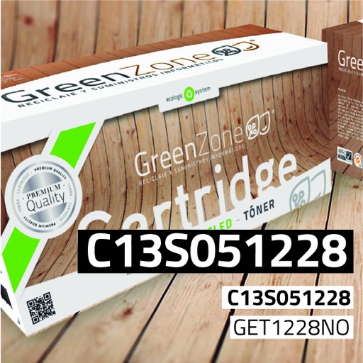[GET1228NO] Green Zone para Epson C13S051228 Kit Tambor Negro (100.000 Copias)