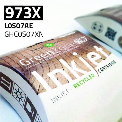 [GHC0S07XN] Green Zone para HP L0S07AE (973X) Negro (10.000 Copias)