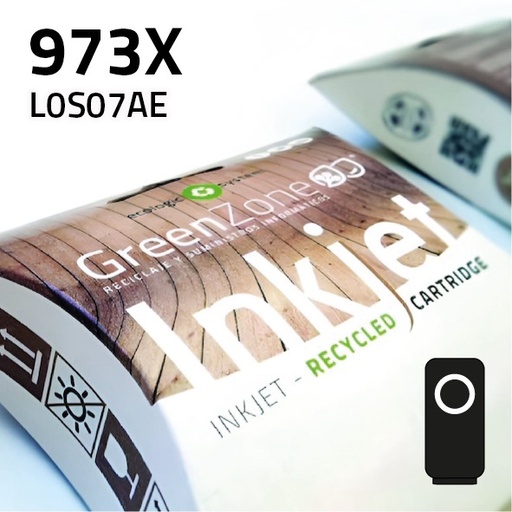 [GHC0S07XN] Green Zone para HP L0S07AE (973X) Negro (10.000 Copias)