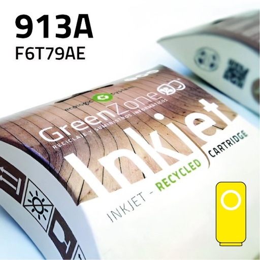 [GHC6T79Y] Green Zone para HP F6T79AE (913A) Amarillo (3.000 Copias)