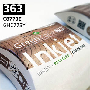 [GHC773Y] Green Zone para HP C8773E (363) Amarillo (13 ml)