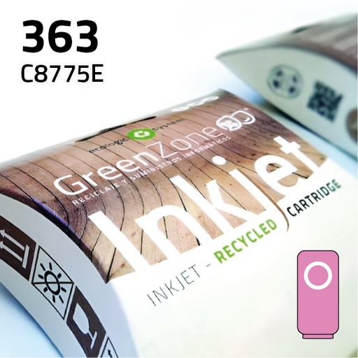 [GHC775LM] Green Zone para HP C8775E (363) Light Magenta (10 ml)
