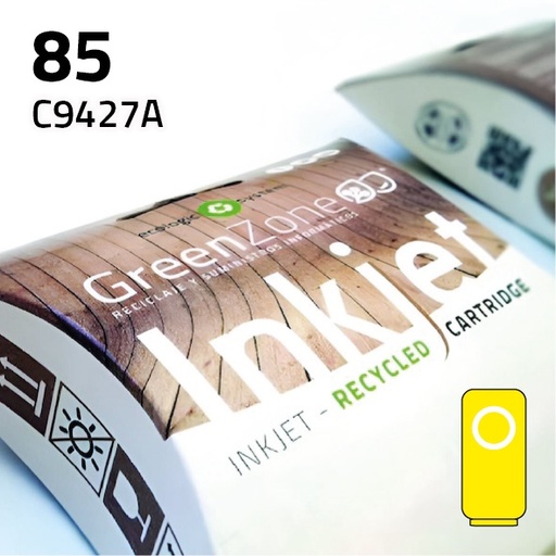 [GHC9427Y] Green Zone para HP C9427A (85) Amarillo (69 ml)