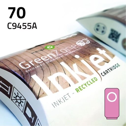 [GHC9455LM] Green Zone para HP C9455A (70) Light Magenta (130 ml)