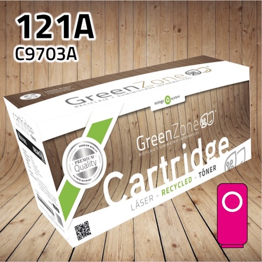 [GHT9703M] Green Zone para HP C9703A (121A) / EP87M Kit Toner Magenta (4.000 Copias)