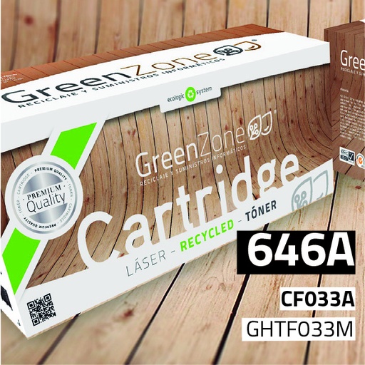 [GHTF033M] Green Zone para HP CF033A (646A) Magenta (12.500 Copias)