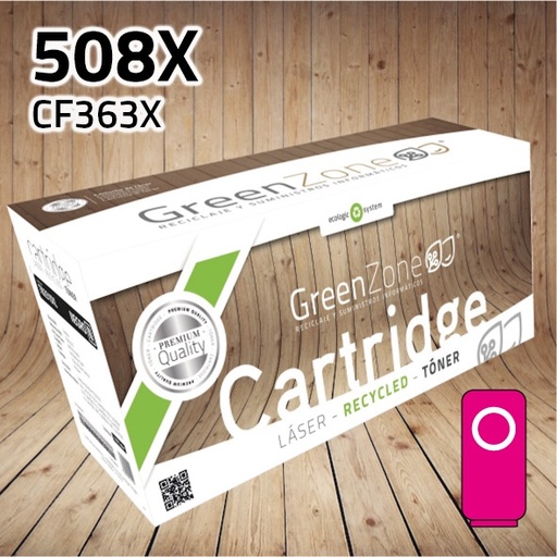 [GHTF363XM] Green Zone para HP CF363X (508X) Magenta (9.500 Copias)
