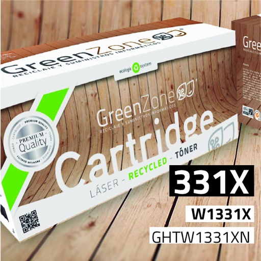 [GHTW1331XN] Green Zone para HP W1331X (331X) Kit toner (15.000 Copias)