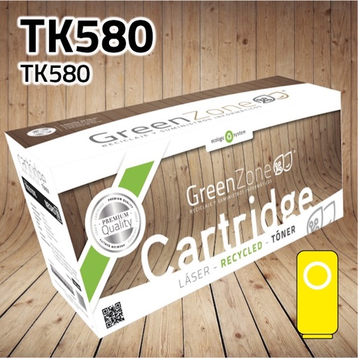 [GKT580Y] Green Zone para Kyocera TK580 Kit Toner Amarillo (2.800 Copias)