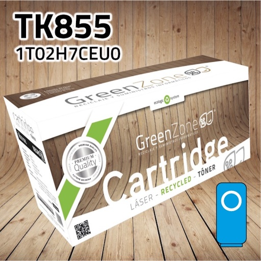 [GKT855C] Green Zone para Kyocera TK855 Kit Toner Cian (18.000 Copias)