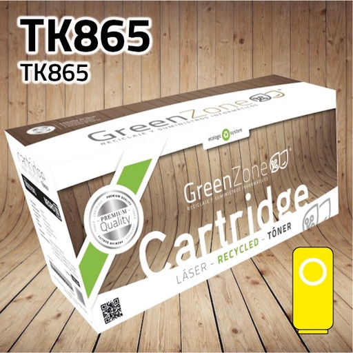 [GKT865Y] Green Zone para Kyocera TK865 Kit Toner Amarillo (12.000 Copias)