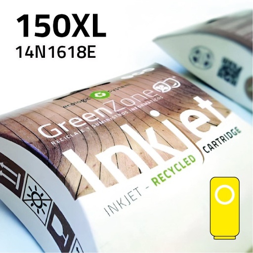 [GLC1618XY] Green Zone para Lexmark 14N1618E (150XL) Amarillo (18 ml)