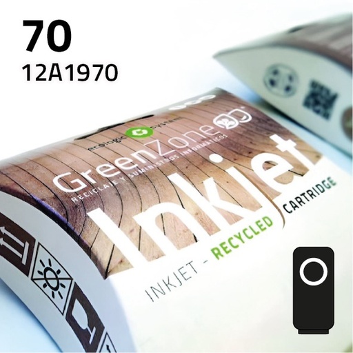 [GLC1970N] Green Zone para Lexmark 12A1970 (70) Negro (40 ml)