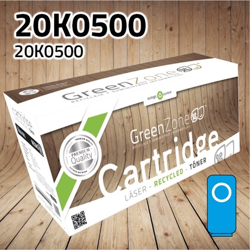 [GLTC510C] Green Zone para Lexmark 20K0500 Kit Toner Cian (3.000 Copias)