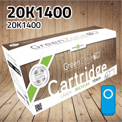 [GLTC510XC] Green Zone para Lexmark 20K1400 Kit Toner Cian (6.600 Copias)