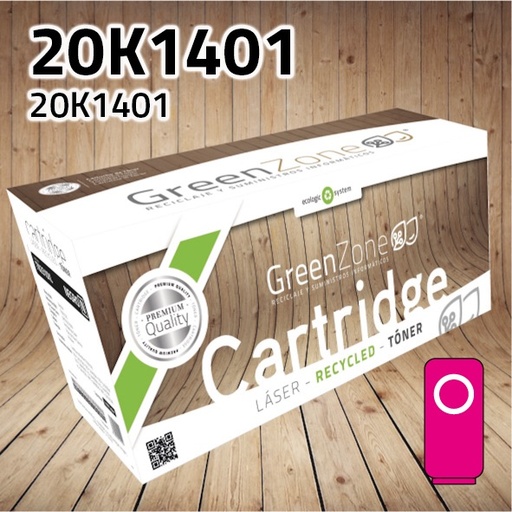 [GLTC510XM] Green Zone para Lexmark 20K1401 Kit Toner Magenta (6.600 Copias)