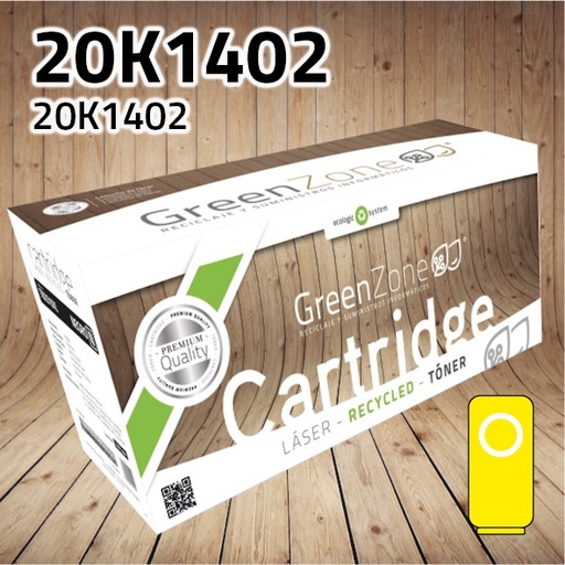[GLTC510XY] Green Zone para Lexmark 20K1402 Kit Toner Amarillo (6.600 Copias)