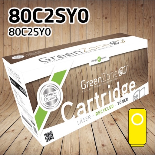 [GLTCX310Y] Green Zone para Lexmark 80C2SY0 Kit Toner Amarillo (2.000 Copias)