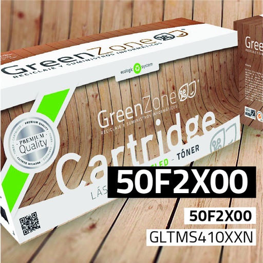 [GLTMS410XXN] Green Zone para Lexmark 50F2X00 Negro (10.000 Copias)