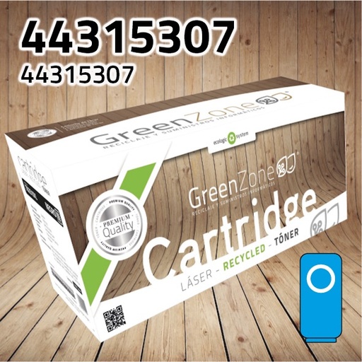 [GOT5307C] Green Zone para Oki 44315307 Kit Toner Cian (6.000 Copias)
