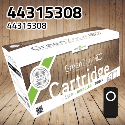 [GOT5308N] Green Zone para Oki 44315308 Kit Toner Negro (8.000 Copias)
