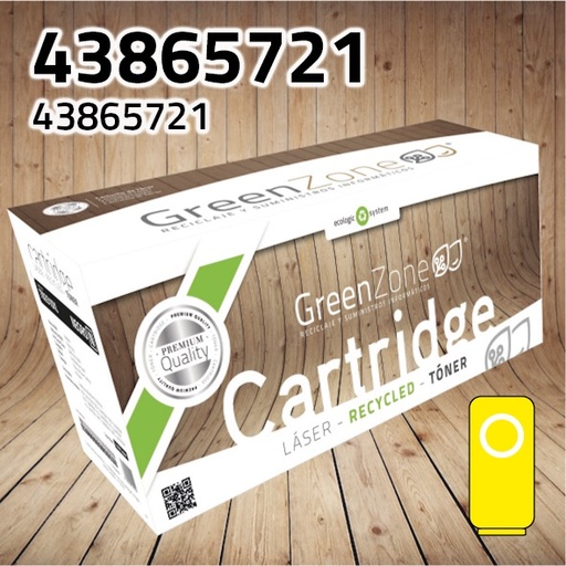 [GOT5721Y] Green Zone para Oki 43865721 Kit Toner Amarillo (6.000 Copias) Polimerizado.