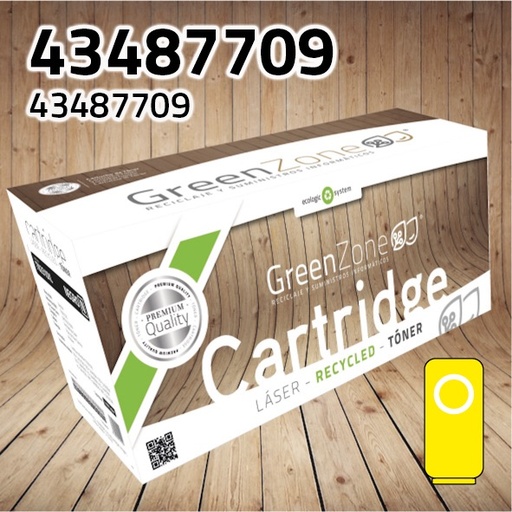 [GOT7709Y] Green Zone para Oki 43487709 Kit Toner Amarillo (6.000 Copias)