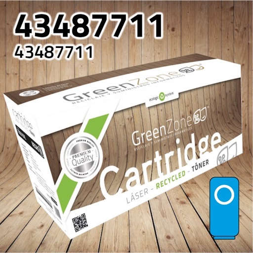 [GOT7711C] Green Zone para Oki 43487711 Kit Toner Cian (6.000 Copias)