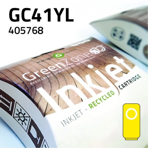 [GRC5768Y] Green Zone para Ricoh 405768 (GC41YL) Amarillo (30 ml)